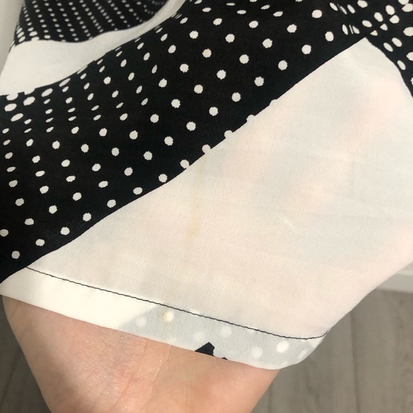 Bebe Black & White Popart Style Wrap Dress - Picture 12 of 12